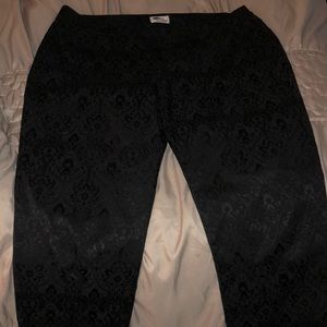 Black and paisley pants